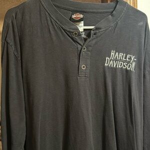 Long sleeve Henley Harley Davidson